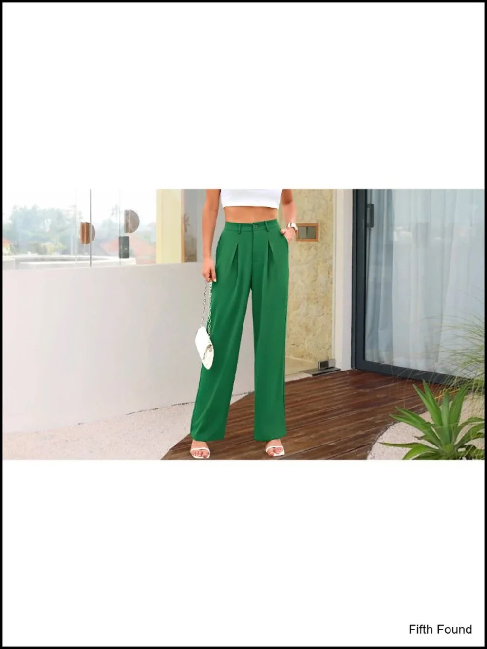 High Waist Palazzo Pants Wide Leg Trousers with Pockets Business Casual